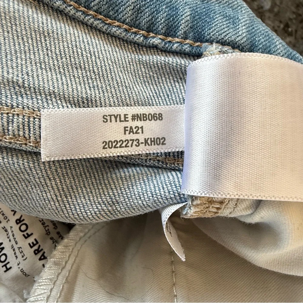 MADEWELL Perfect Vintage 10” High Rise Jean in Ellicott Wash, Raw Hem, Size 25P - Picture 10 of 10
